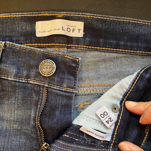 Ann Taylor LOFT Modern Skinny Jeans 24/00 - Picture 5 of 7